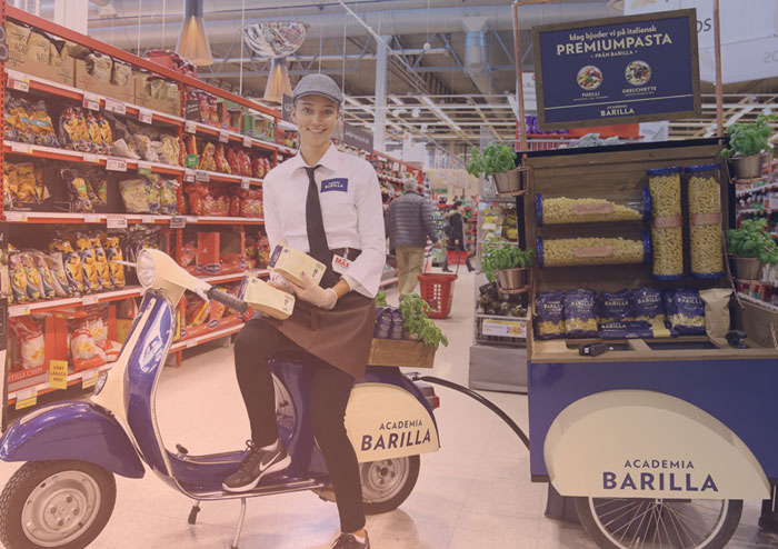 Casebild för Willway's butiksaktivering för Barilla